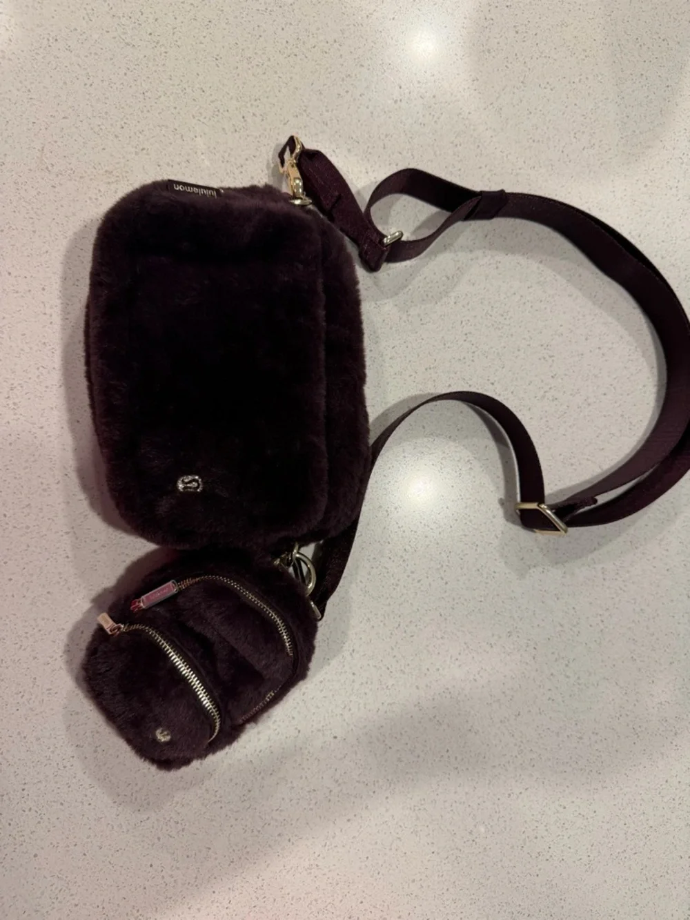 lululemon athletica Plush Crossbody Bag in Deep Plum